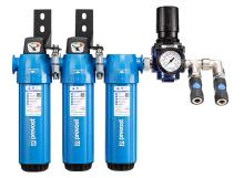 Combination Sub-micronic filters for paint spray guns