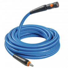 FLEXAIR high flexibility hybrid polymer hose extension with prevoS1 safety quick couplers