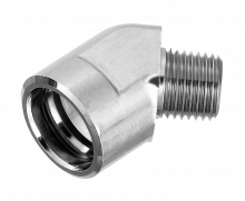 Socket 135° tapered male thread