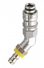 Plug 135° for self-locking hose