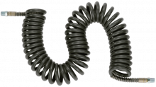 Polyurethane/PVC recoils with rigid male fittings - special WELDING environment