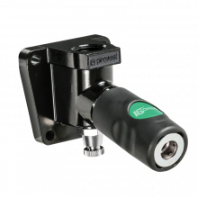 Female thread one port wall bracket - 1 coupler and drain - European Profile - ID passage 7.4 mm