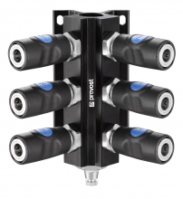 Female thread wall bracket - Couplers and drain - ISO 6150 B profile - ID passage 6 mm