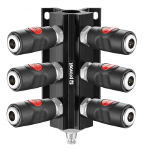 Female thread wall bracket - Couplers and drain - TRUFLATE profile - ID passage 6 mm