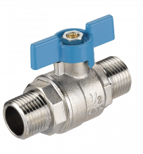 Parallel butterfly handle male-male valves PN 40