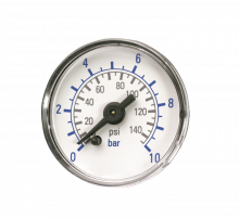 Round gauge Ø 40 mm - back entry