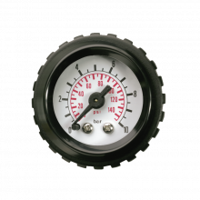 Panel-mount gauge with round collar Ø 40 mm