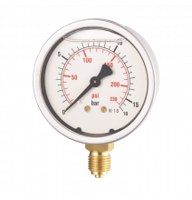 Round glycerine - Filled gauge Ø 63 mm